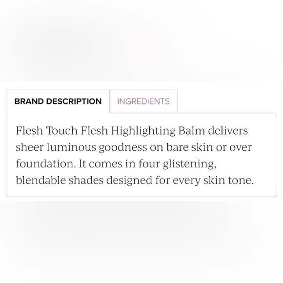 NIB Flesh Beauty Touch Flesh Highlighting Balm in Startle 100 - Picture 4 of 7